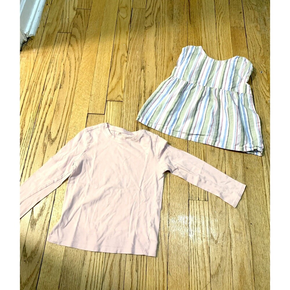 Girls 5T Tops.  1 Long Sleeve Cat & Jack and 1 Gap Kids Peplum Striped